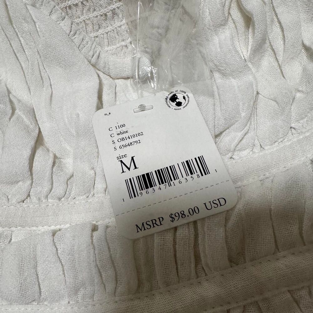 Free people longsleeve White Blouse - Picture 2 of 7